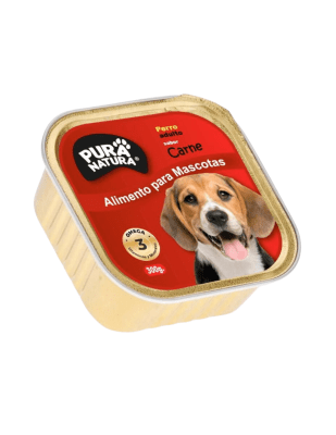 PURA NATURA ALIMENTO HÚMEDO PARA PERRO CARNE 300 GR.