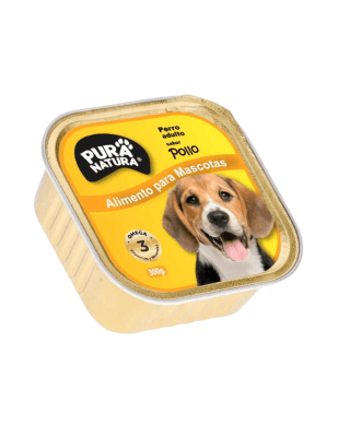 PURA NATURA ALIMENTO HUMEDO PARA PERRO SABOR POLLO 300 GR.