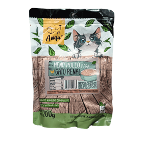 AMA POUCH ALIMENTO HÚMEDO NATURAL GATO RENAL 200 GR1