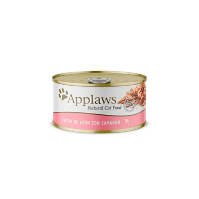 APPLAWS GATO FILETE DE ATUN-CAMARON CON CALDITO 70 GR