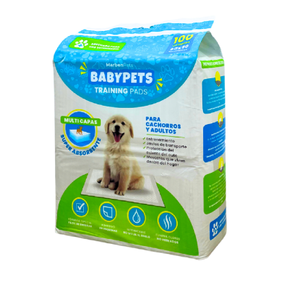 MARBEN SABANILLAS BABYPETS 100 UN de 60x90 CM