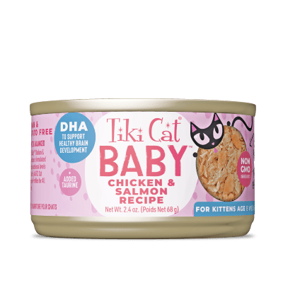TIKI CAT BABY WHOLE FOODS CHICKEN Y SALMON WET FOOD  70 GR