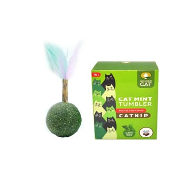 WONDER CAT BOLA DE CATNIP CON PLUMAS