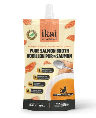 IKAI CALDO DE SALMON GATOS 150 ML