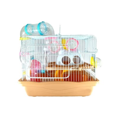 MARBEN PETS JAULA HAMSTER 2 PISOS CON TUBOS1