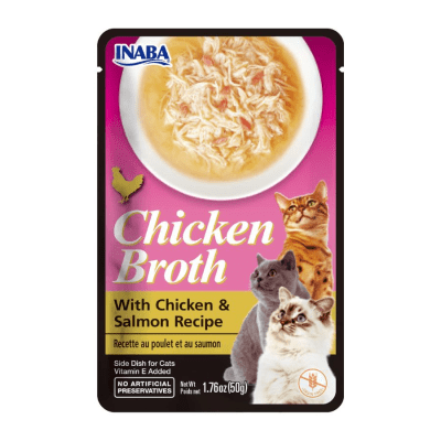 CHURU BROTH ALIMENTO HUMEDO POLLO SALMON GATO 50 GR