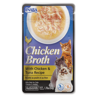 CHURU BROTH ALIMENTO HUMEDO POLLO Y ATUN PARA GATO 50 GR