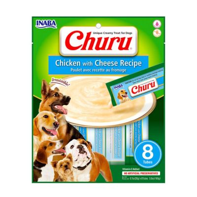 CHURU DOG RECETA POLLO CON QUESO 8 SACHET