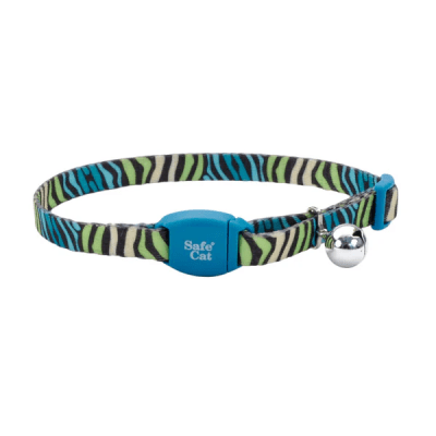 COASTAL MAGNETIC COLLAR STEMMED FLOWER ZEBRA STRIPES