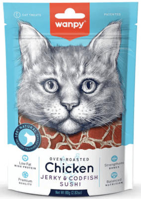 WANPY SNACK JERKY CAT 80 GR1