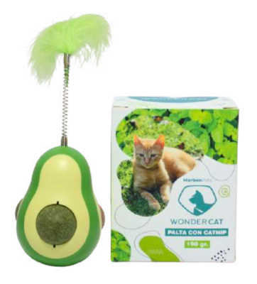 WONDER CAT JUGUETE DE PALTA CON CATNIP Y MATATABI