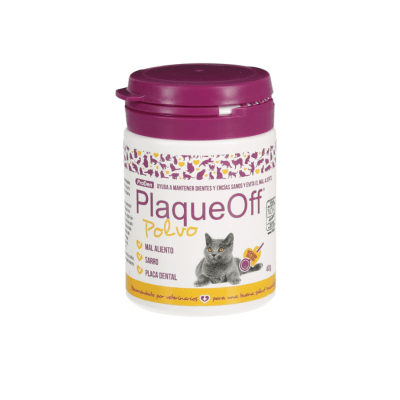 SUNIPET PRODEN PLAQUEOFF 40 GR GATO POLVO REMOVEDOR DE PLACA Y SARRO
