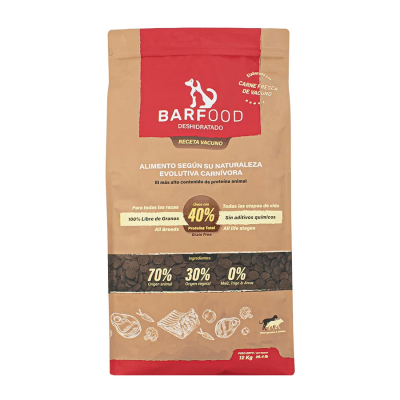 BARFOOD DESHIDRATADO DE VACUNO PERRO