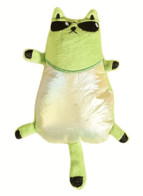 MARBEN PELUCHE GATO ESTILOSO CON LENTES Y SONIDO