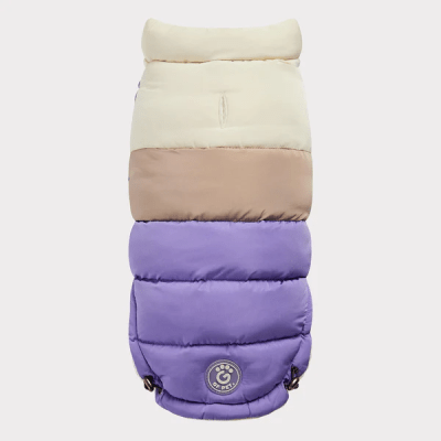 GF PET PARKA COLOR BLOCK PURPURA