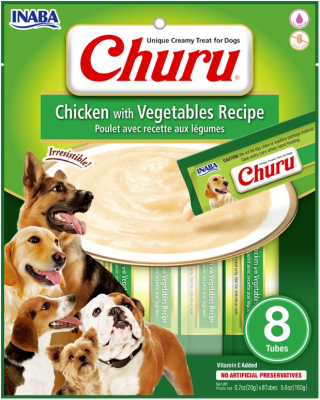CHURU DOG RECETA POLLO CON VEGETALES 8 SACHET