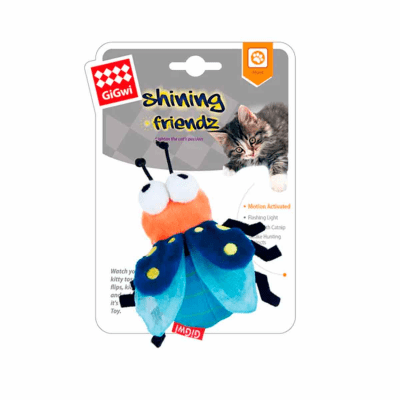 GIGWI SHINING FRIENDZ LUCIERNAGA PARA GATOS LED Y CATNIP1