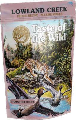 TASTE OF THE WILD POUCH GATO LOWLAND CREEK  85 GR
