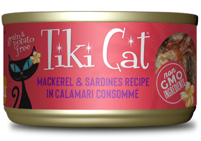 TIKI CAT MAKAHA GRILL MACKEREL SARDINE CAT WET FOOD 80 GR1