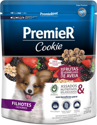 PREMIER COOKIE CACHORRO RAZA PEQUEÑA FRUTOS ROJOS Y AVENA 250 GR