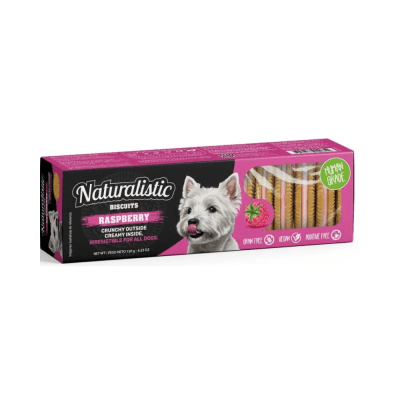 NATURALISTIC BISCUITS RASPBERRY CREAM 120 GR