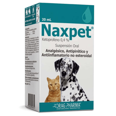 NAXPET 0.4% SUSPENSION ORAL FRASCO X 20 ML