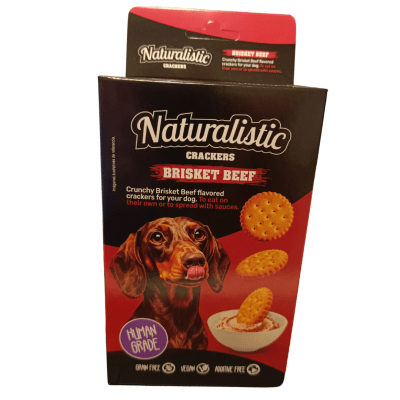 NATURALISTIC CRACKERS BRISKET BEEF 200 GR