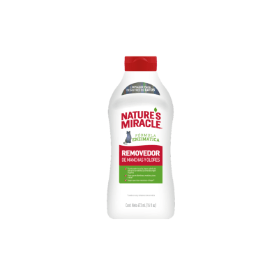 NATURE'S MIRACLE REMOVEDOR DE MANCHAS Y OLORES GATO 473 ML