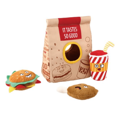 GIGWI HIDE N SEEK FAST FOOD BAG1