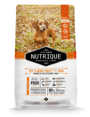 NUTRIQUE TOY & MINI SENIOR ADULT 7+ DOG 3 KG RAZA PEQUEÑA