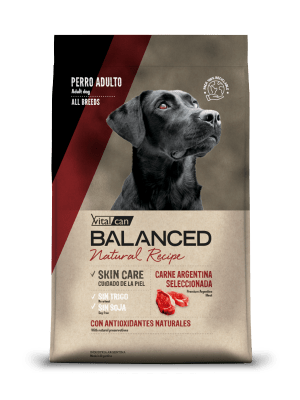 VITALCAN BALANCED PERRO NATURAL RECIPE CARNE ARGENTINA 15 KG