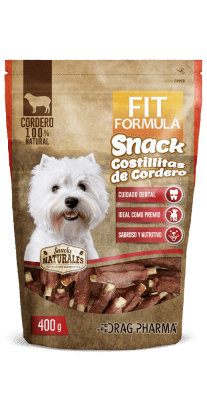 FIT SNACK COSTILLITAS CORDERO PERRO X 400 GR