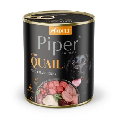 PIPER DOG LATA CODORNIZ Y CRANBERRY 800 GR
