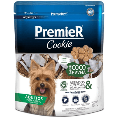PREMIER COOKIE RAZA PEQUEÑA COCO Y AVENA 250 GR1