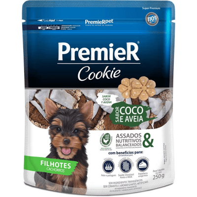 PREMIER COOKIE CACHORRO COCO Y AVENA 250 GR