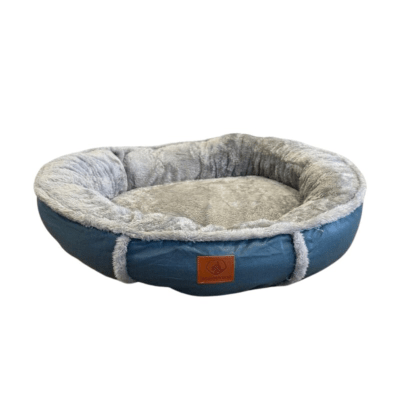 WONDER DOG CAMA CIRCULAR PERRO GRIS1