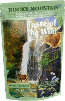 TASTE OF THE WILD POUCH GATO ROCKY MOUNTAIN 85 GR