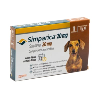 SIMPARICA 20 MG 5.1 -10 KG X 1 COMP1