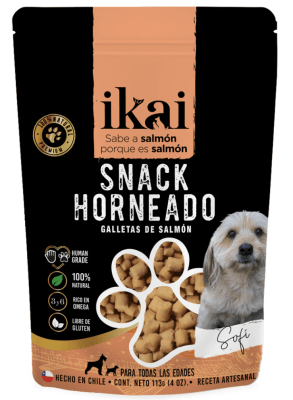 IKAI Snack Horneado de Salmón para Perro