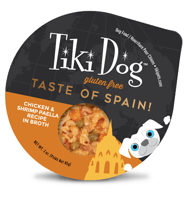 TIKI DOG TASTE OF SPAIN CHICKEN Y SHRIMP PAELLA 85 GR