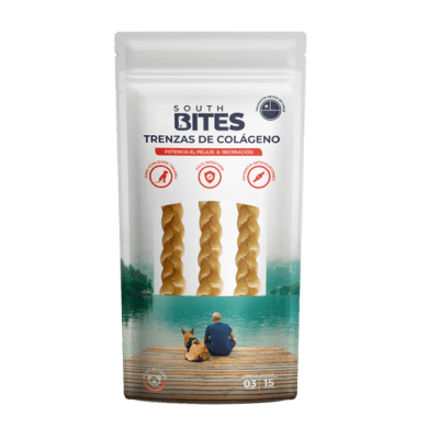 SOUTH BITES TRENZAS DE COLÁGENO 3 UNIDADES