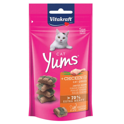 VITAKRAFT CAT YUMS POLLO Y CATGRASS