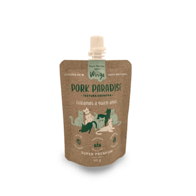 WINGA POUCH PORK PARADISE GATO 90 GR
