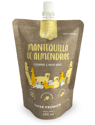 WINGA POUCH MANTEQUILLA DE ALMENDRA 250 ML