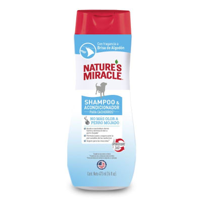 NATURE'S MIRACLE SHAMPOO/ACOND CACHORRO BRISA ALGODON