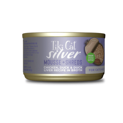 TIKI CAT SILVER HUMEDO POLLO, PATO E HIGADO DE PATO 70 GR