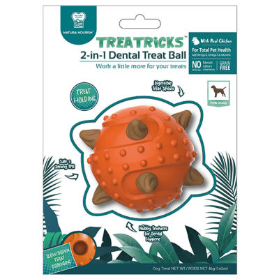 NATURA NOURISH PET TREATRICK 2 EN 1 DENTAL POLLO1