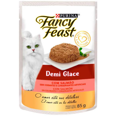 FANCY FEAST DEMI GLACE POUCH CON SALMON