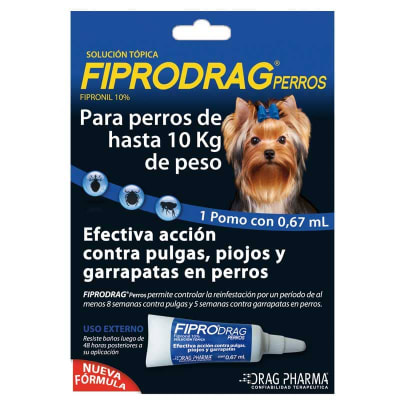 FIPRODRAG PERRO HASTA 10 KG