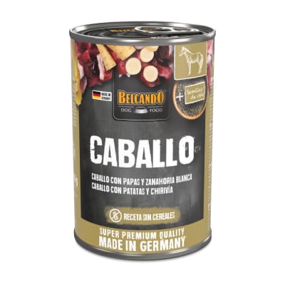 LATA BELCANDO CABALLO CON PAPAS Y ZANAHORIA BLANCA